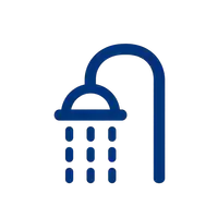 Blue shower icon